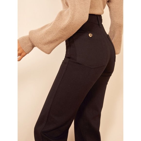 ❌SOLD Reformation Black Marine Jean NWOT - Picture 3 of 10